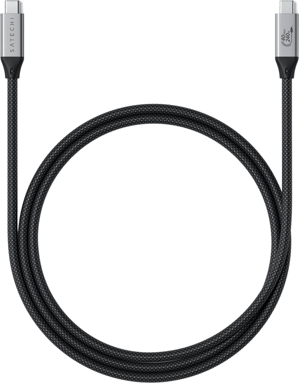 Кабель Satechi USB4 Pro 240W Space Gray (1.2 m)